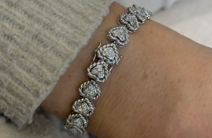 Bracelet ligne motif coeur