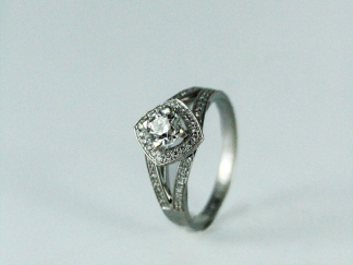 Solitaire "Love My Love" Mauboussin, diamants, or blanc