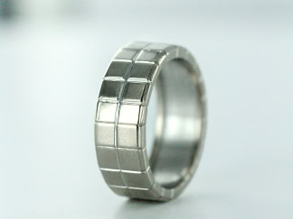 Alliance Chopard Double Cube en or blanc 18K