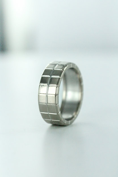 Alliance Chopard Double Cube en or blanc 18K